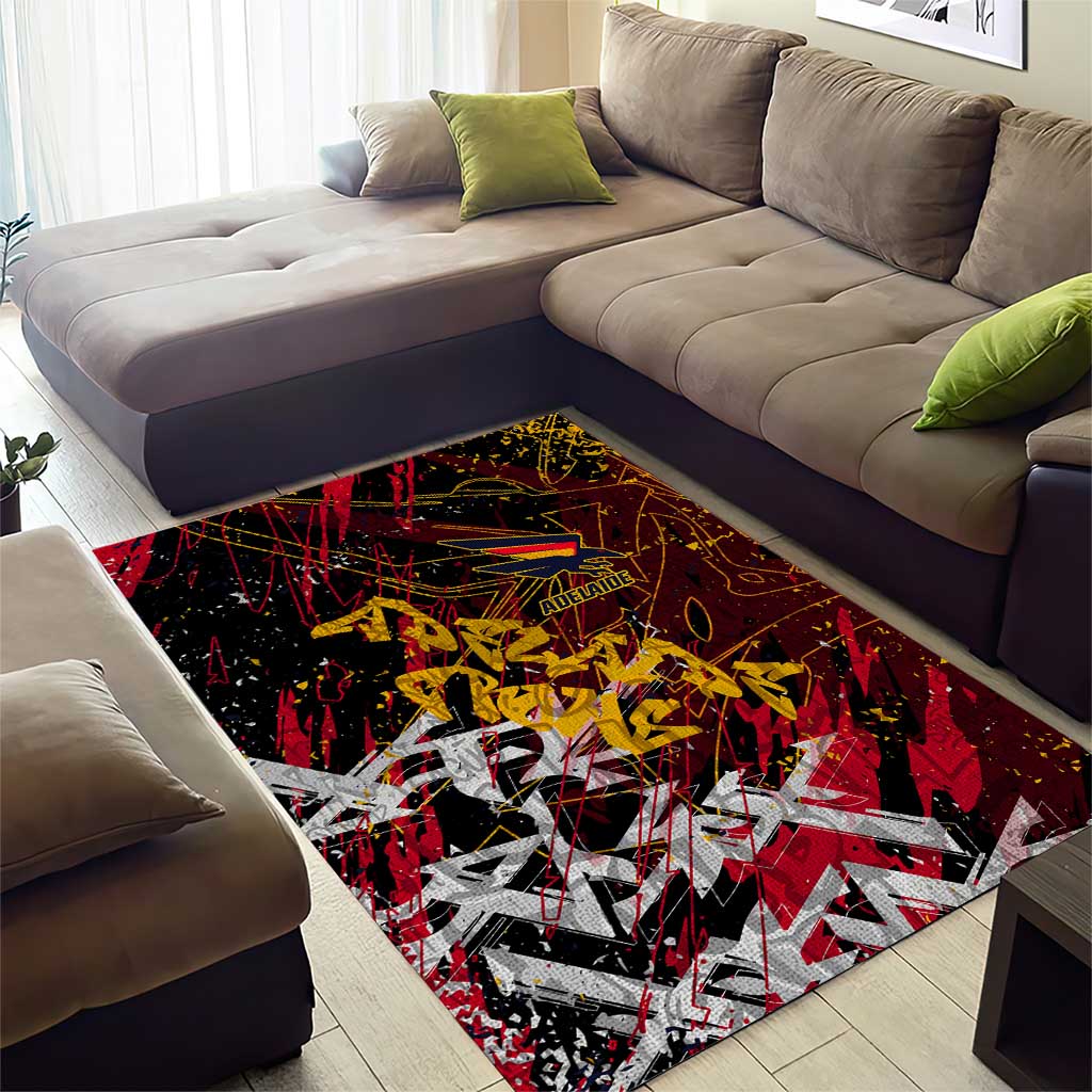 Adelaide Crows Area Rug Street Art Urban Graffiti Football