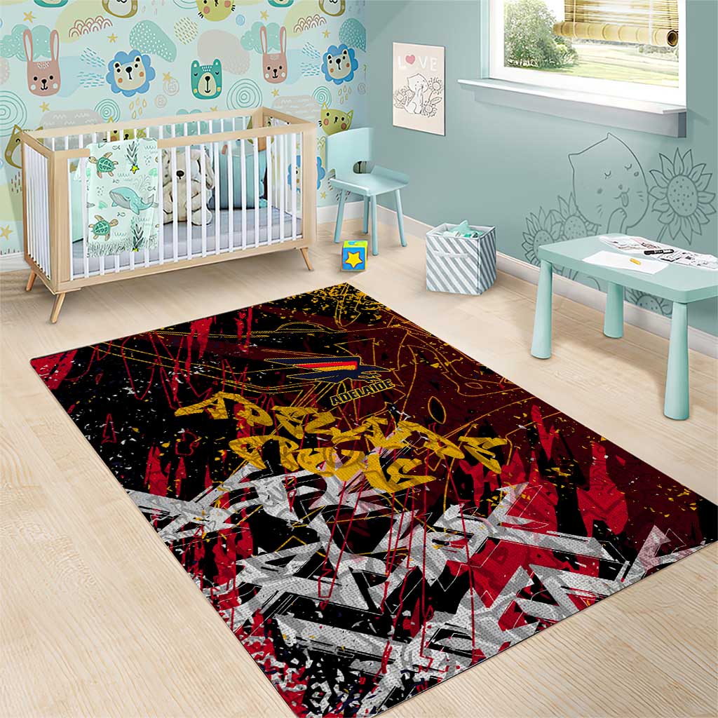 Adelaide Crows Area Rug Street Art Urban Graffiti Football