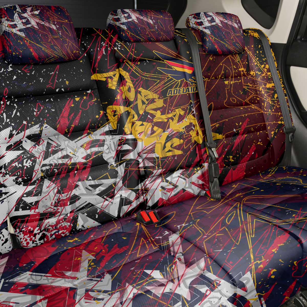 Adelaide Crows Back Car Seat Cover Street Art Urban Graffiti Football