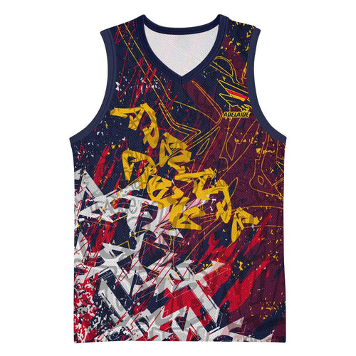 Adelaide Crows Basketball Jersey Street Art Urban Graffiti Football