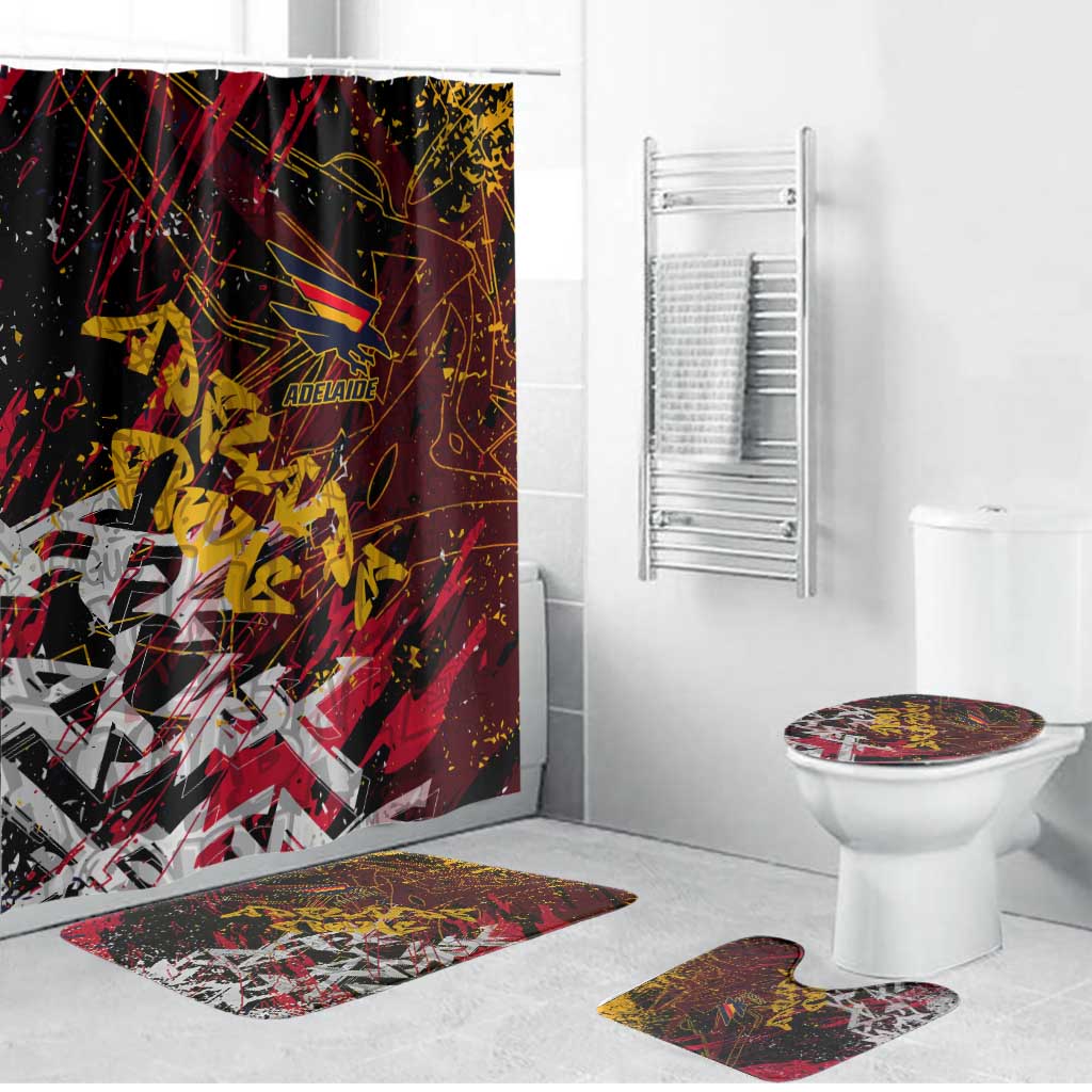Adelaide Crows Bathroom Set Street Art Urban Graffiti Football