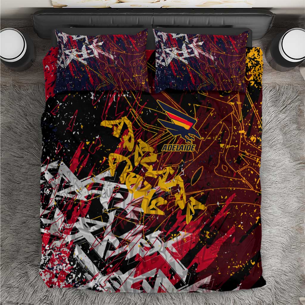 Adelaide Crows Bedding Set Street Art Urban Graffiti Football