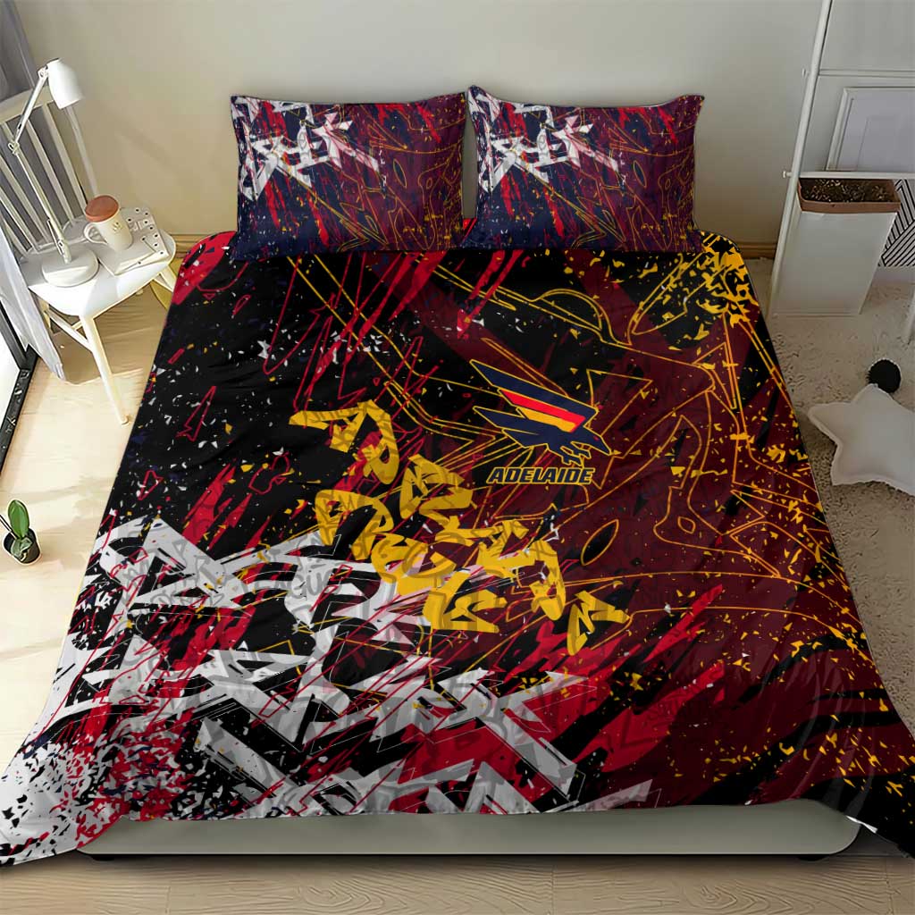 Adelaide Crows Bedding Set Street Art Urban Graffiti Football