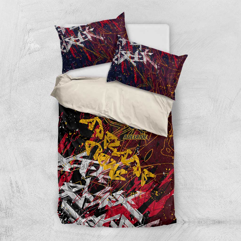 Adelaide Crows Bedding Set Street Art Urban Graffiti Football