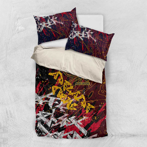 Adelaide Crows Bedding Set Street Art Urban Graffiti Football