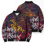 Adelaide Crows Bomber Puffer Jacket Street Art Urban Graffiti Football