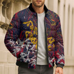 Adelaide Crows Bomber Puffer Jacket Street Art Urban Graffiti Football