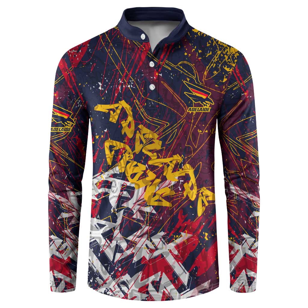 Adelaide Crows Button Sweatshirt Street Art Urban Graffiti Football