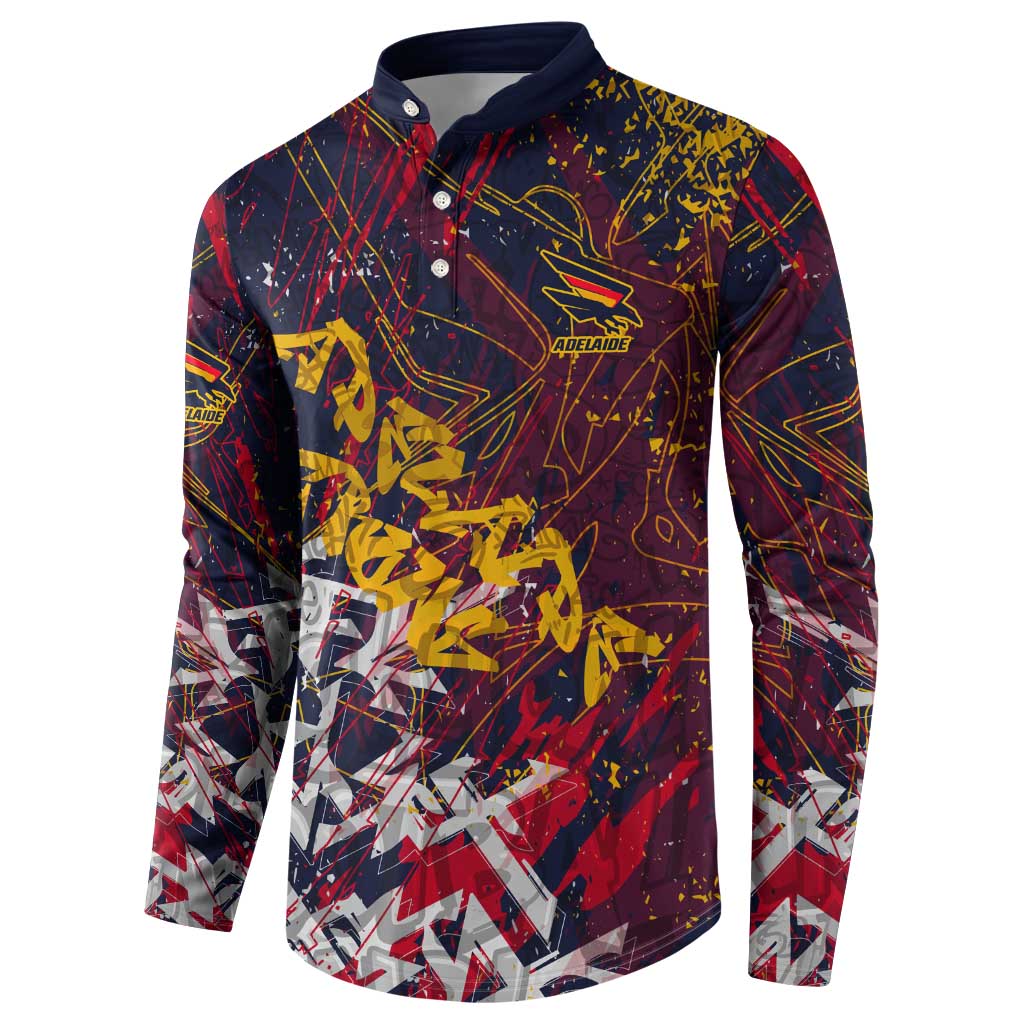 Adelaide Crows Button Sweatshirt Street Art Urban Graffiti Football