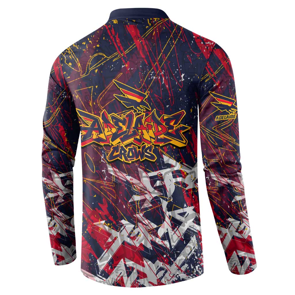Adelaide Crows Button Sweatshirt Street Art Urban Graffiti Football