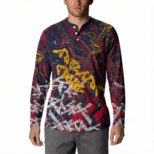 Adelaide Crows Button Sweatshirt Street Art Urban Graffiti Football