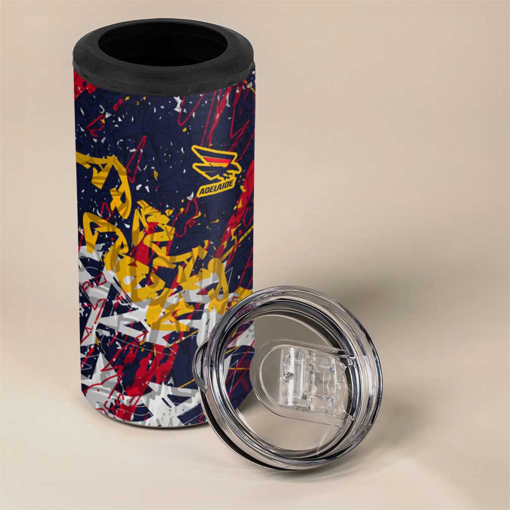 Adelaide Crows 4 in 1 Can Cooler Tumbler Street Art Urban Graffiti Football