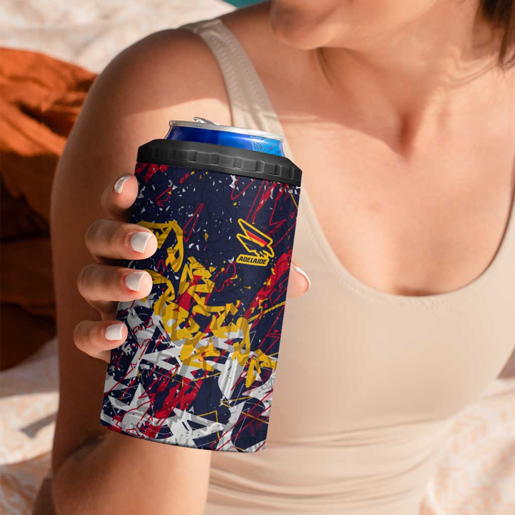 Adelaide Crows 4 in 1 Can Cooler Tumbler Street Art Urban Graffiti Football