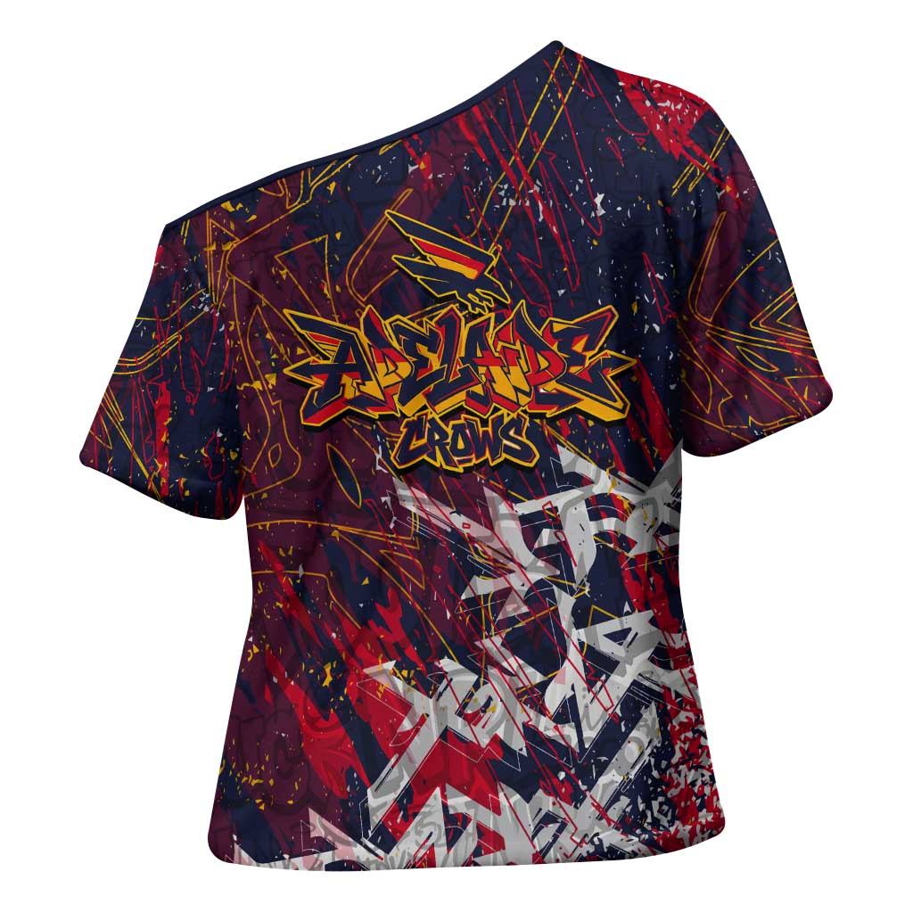 Adelaide Crows Cross Shoulder Shirt Street Art Urban Graffiti Football