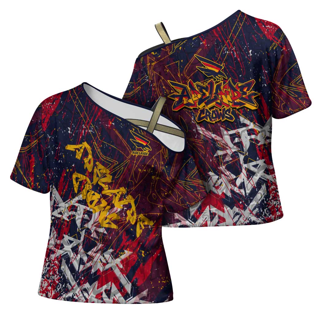Adelaide Crows Cross Shoulder Shirt Street Art Urban Graffiti Football