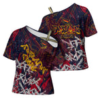Adelaide Crows Cross Shoulder Shirt Street Art Urban Graffiti Football