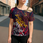 Adelaide Crows Cross Shoulder Shirt Street Art Urban Graffiti Football