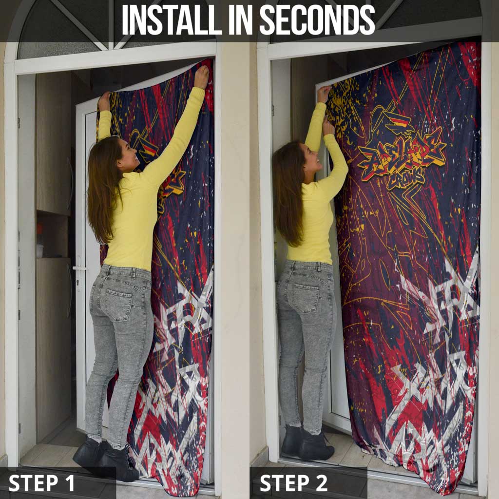 Adelaide Crows Door Cover Street Art Urban Graffiti Football