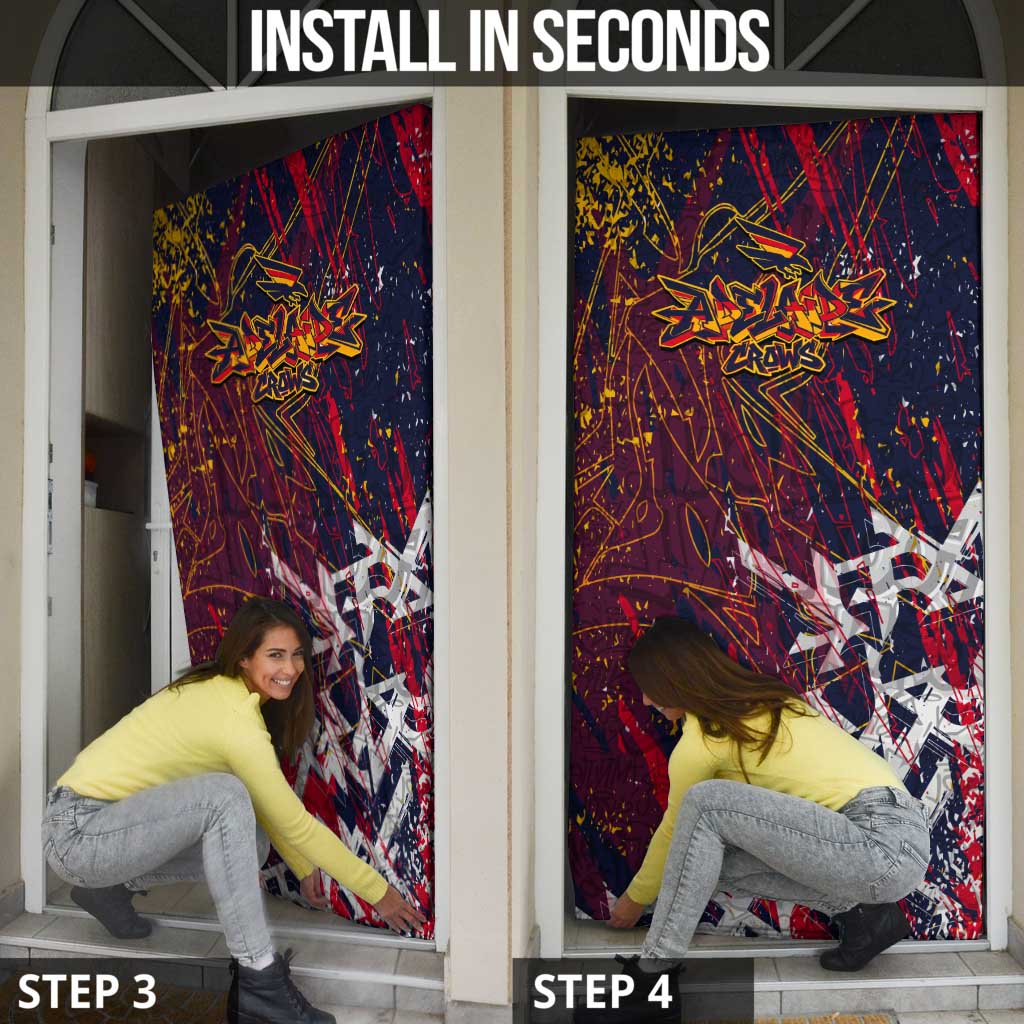 Adelaide Crows Door Cover Street Art Urban Graffiti Football