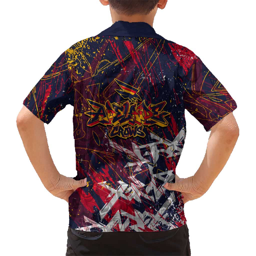 Adelaide Crows Family Matching Summer Maxi Dress and Hawaiian Shirt Street Art Urban Graffiti Football