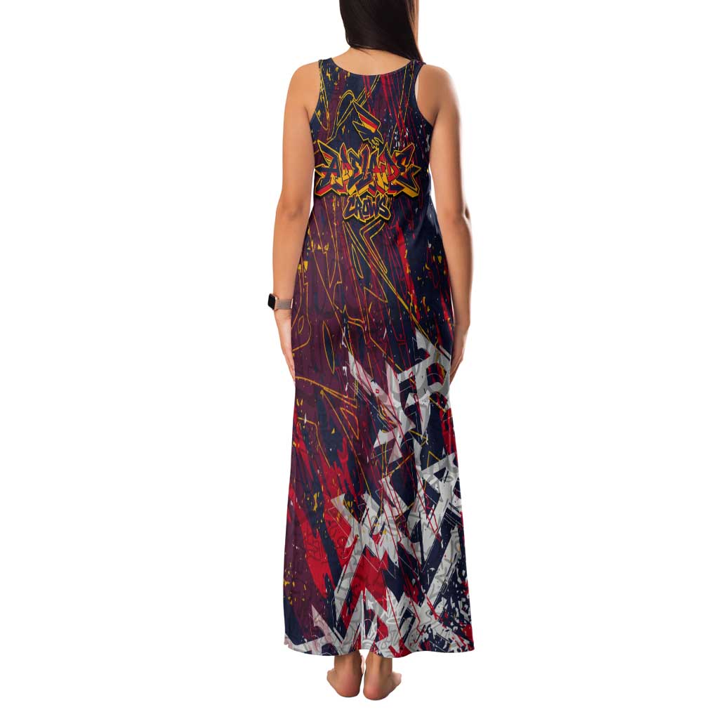 Adelaide Crows Family Matching Tank Maxi Dress and Hawaiian Shirt Street Art Urban Graffiti Football
