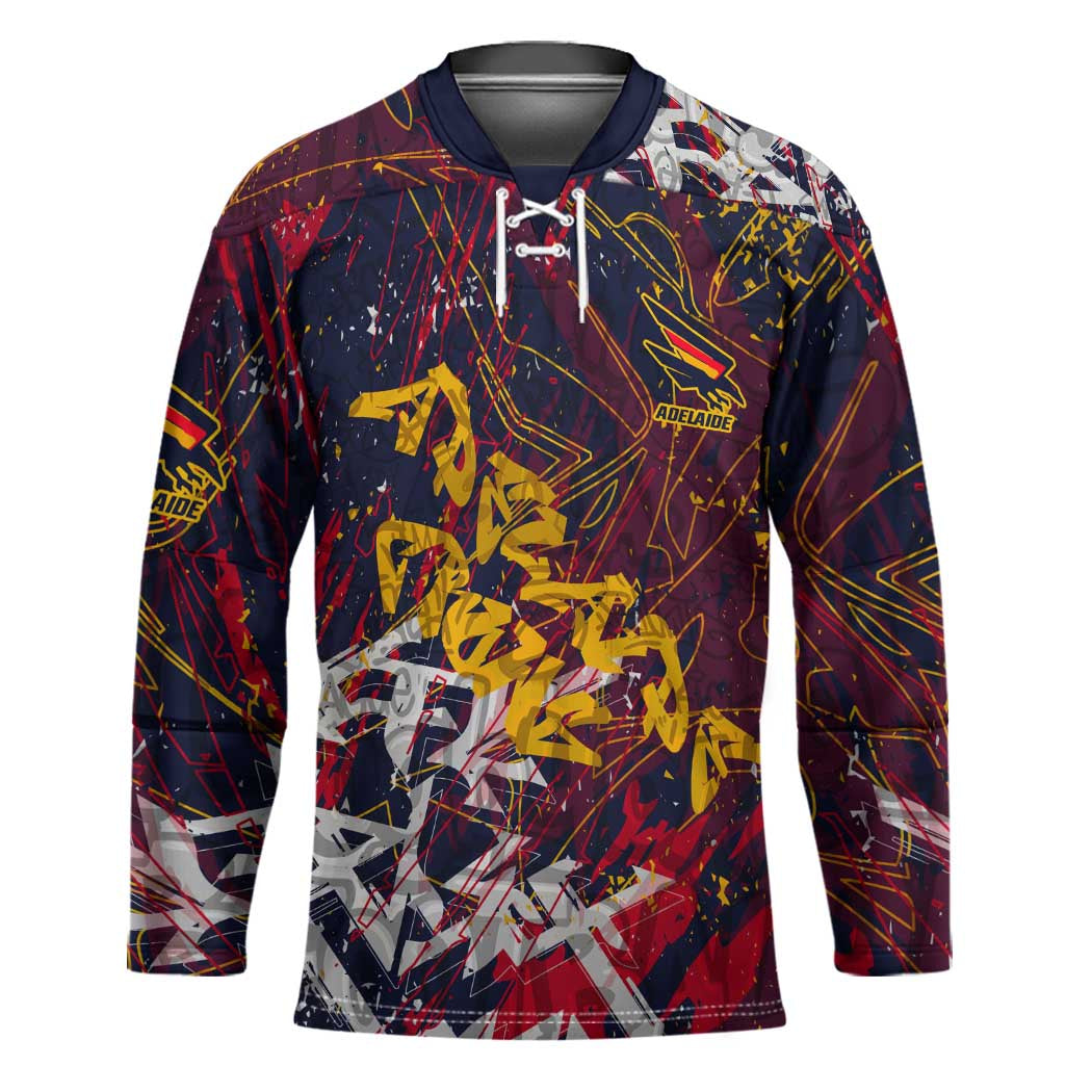 Adelaide Crows Hockey Jersey Street Art Urban Graffiti Football