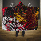 Adelaide Crows Hooded Blanket Street Art Urban Graffiti Football