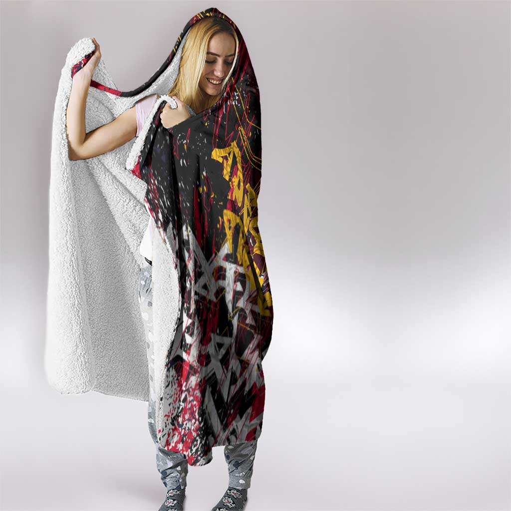 Adelaide Crows Hooded Blanket Street Art Urban Graffiti Football