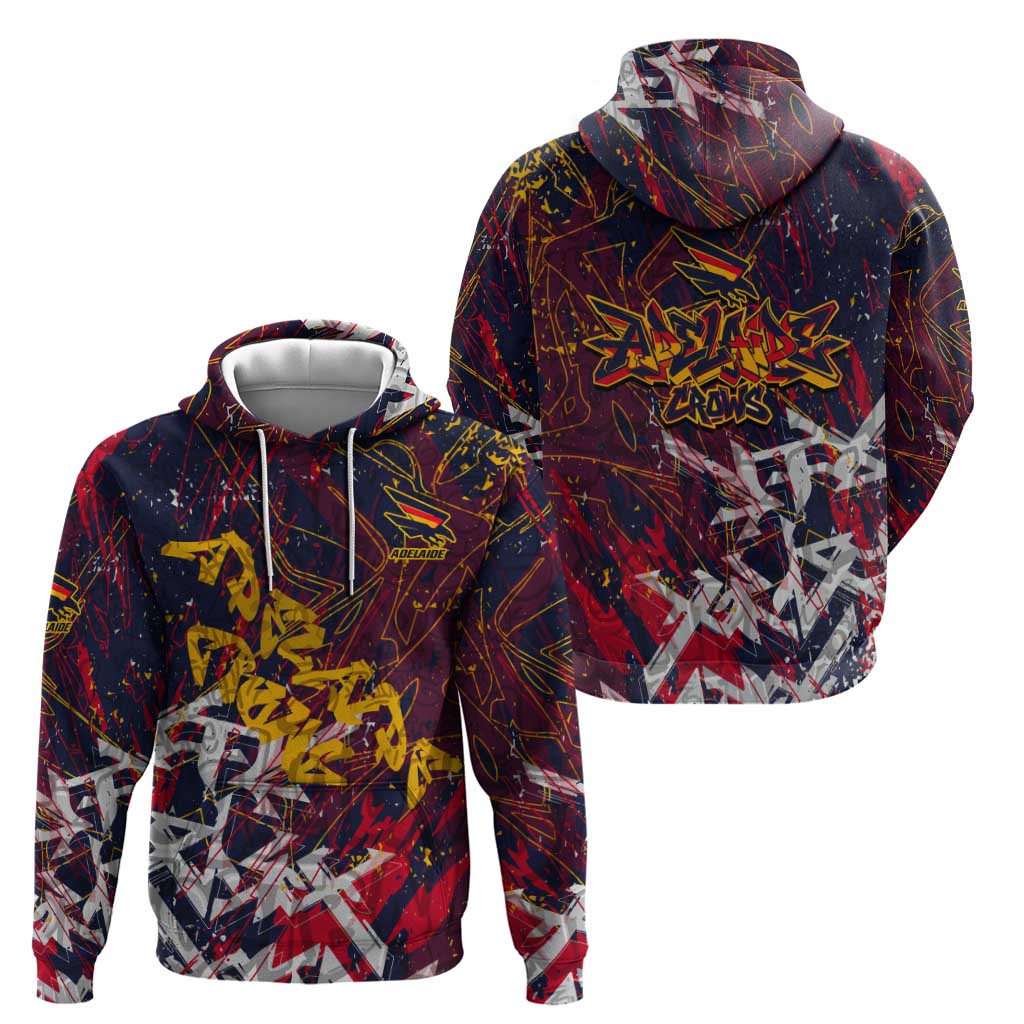 Adelaide Crows Hoodie Street Art Urban Graffiti Football