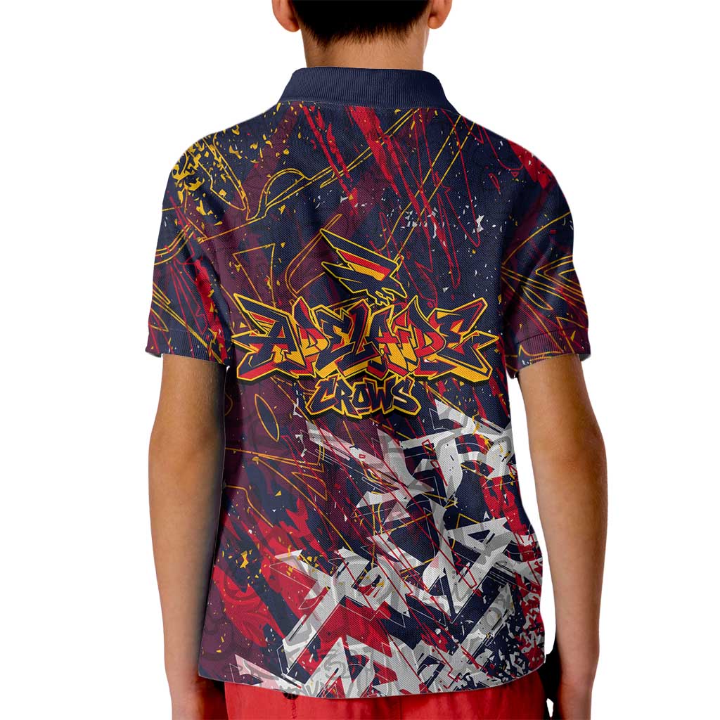Adelaide Crows Kid Polo Shirt Street Art Urban Graffiti Football