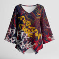 Adelaide Crows Kimono Sleeve Blouse Street Art Urban Graffiti Football