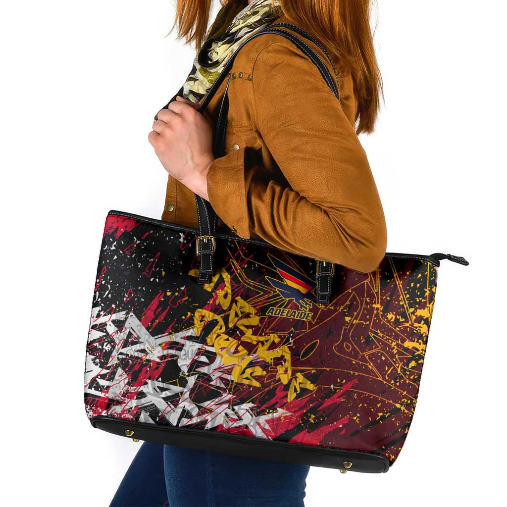Adelaide Crows Leather Tote Bag Street Art Urban Graffiti Football