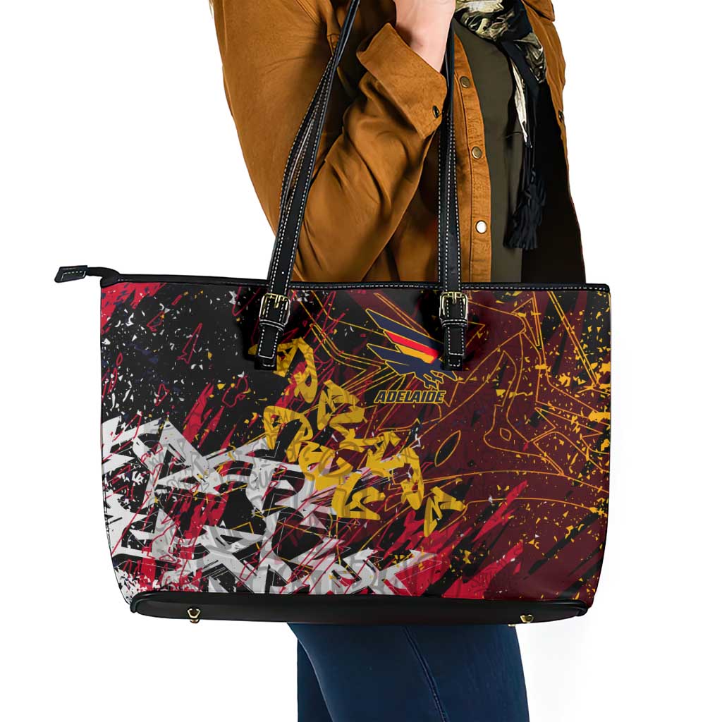 Adelaide Crows Leather Tote Bag Street Art Urban Graffiti Football