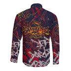Adelaide Crows Long Sleeve Button Shirt Street Art Urban Graffiti Football