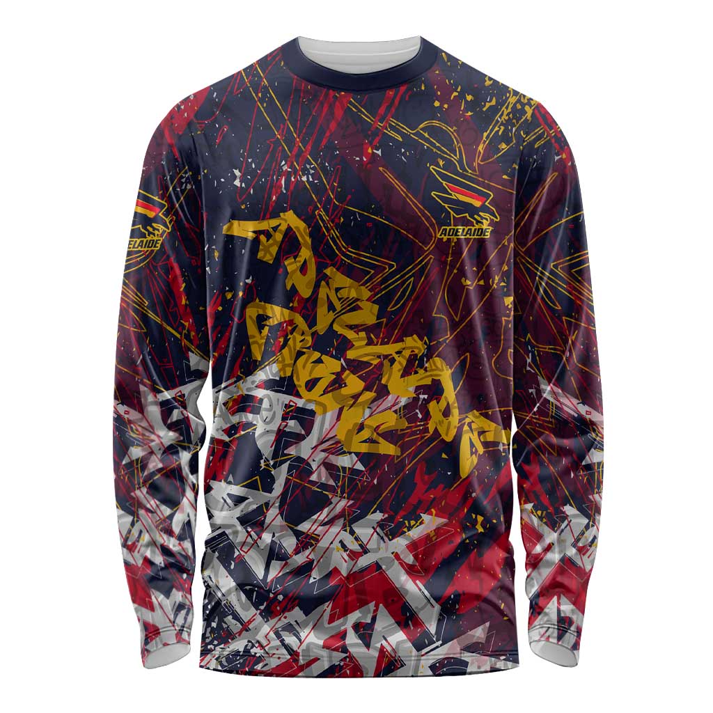 Adelaide Crows Long Sleeve Shirt Street Art Urban Graffiti Football