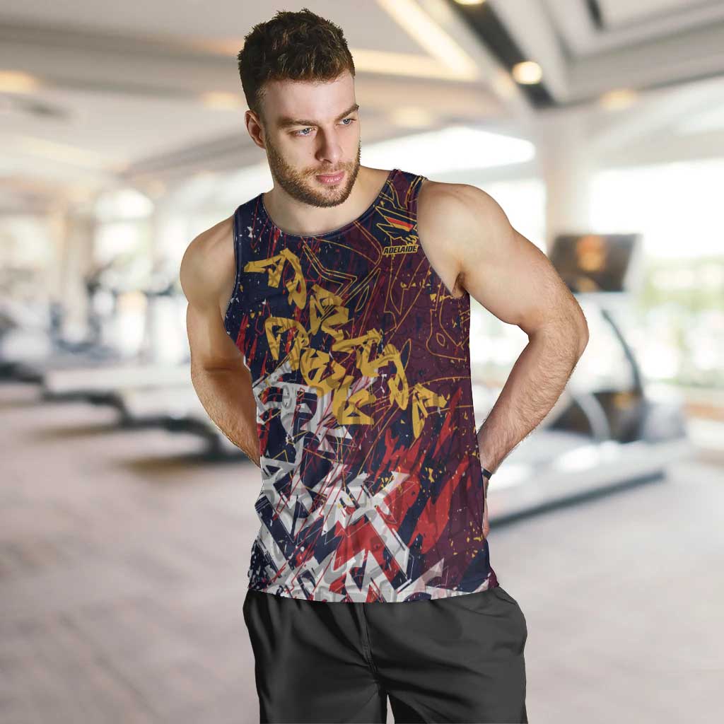 Adelaide Crows Men Tank Top Street Art Urban Graffiti Football