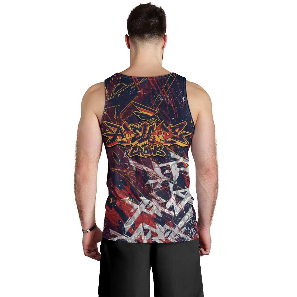 Adelaide Crows Men Tank Top Street Art Urban Graffiti Football