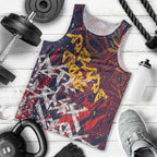 Adelaide Crows Men Tank Top Street Art Urban Graffiti Football
