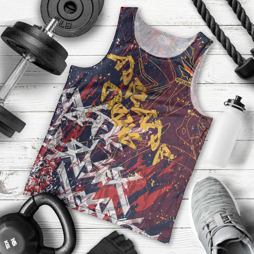 Adelaide Crows Men Tank Top Street Art Urban Graffiti Football
