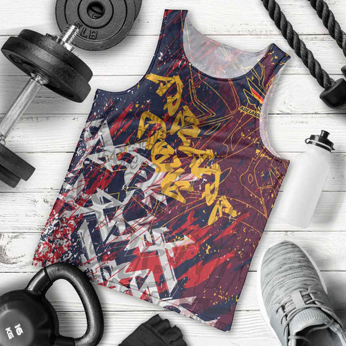 Adelaide Crows Men Tank Top Street Art Urban Graffiti Football