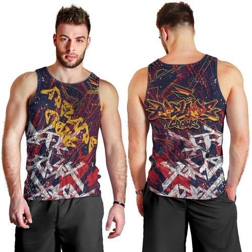 Adelaide Crows Men Tank Top Street Art Urban Graffiti Football