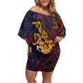 Adelaide Crows Off Shoulder Short Dress Street Art Urban Graffiti Football