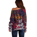 Adelaide Crows Off Shoulder Sweater Street Art Urban Graffiti Football