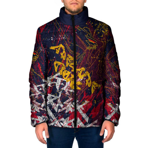 Adelaide Crows Padded Jacket Street Art Urban Graffiti Football