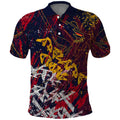 Adelaide Crows Polo Shirt Street Art Urban Graffiti Football