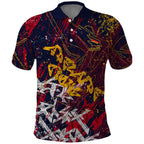 Adelaide Crows Polo Shirt Street Art Urban Graffiti Football