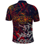 Adelaide Crows Polo Shirt Street Art Urban Graffiti Football