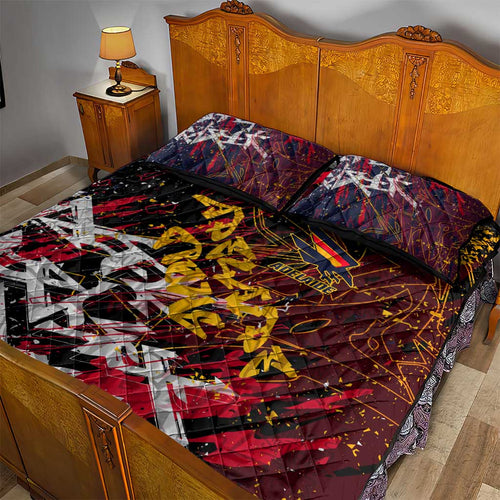 Adelaide Crows Quilt Bed Set Street Art Urban Graffiti Football