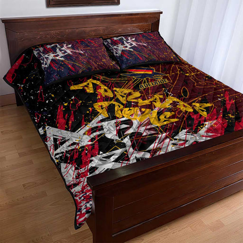 Adelaide Crows Quilt Bed Set Street Art Urban Graffiti Football