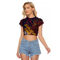 Adelaide Crows Raglan Cropped T Shirt Street Art Urban Graffiti Football